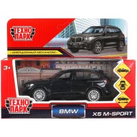 Машина металл BMW X5 M-SPORT 12 см. двери. багаж. инерц. черн. кор. Технопарк в кор.2*36шт