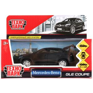 Машина металл MERCEDES-BENZ GLE COUPE МАТОВЫЙ ЧЕРНЫЙ 12 см. двер багаж. кор. Технопарк в кор.2*36шт