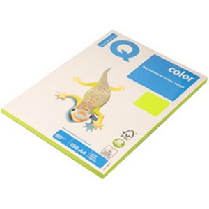 Бумага IQ COLOR 100 л. 80 г/м2 А4 неон зеленый