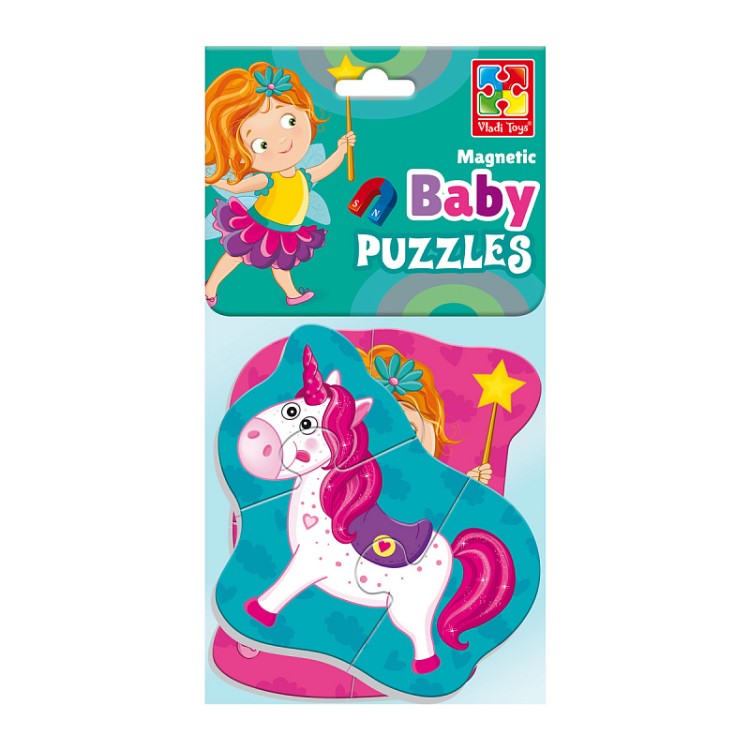 Мягкие магнитные Baby puzzle "Фея и единорог"